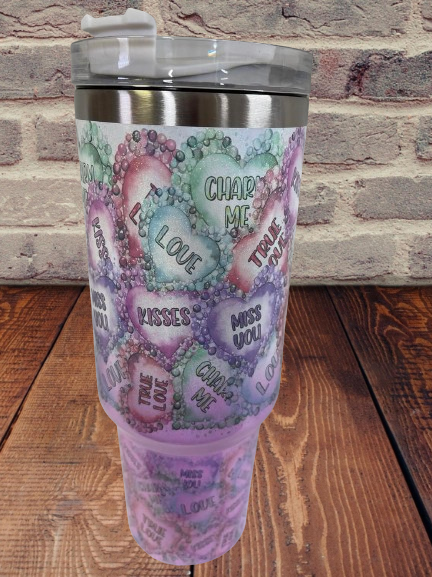 40oz Finished Valentine Tumblers