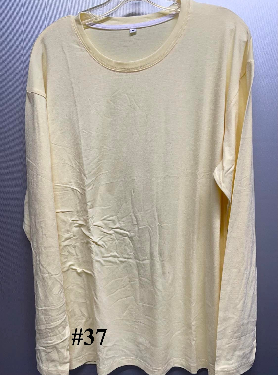Apparel Adult /Long Sleeve True To SIZE Colored T-Shirt
