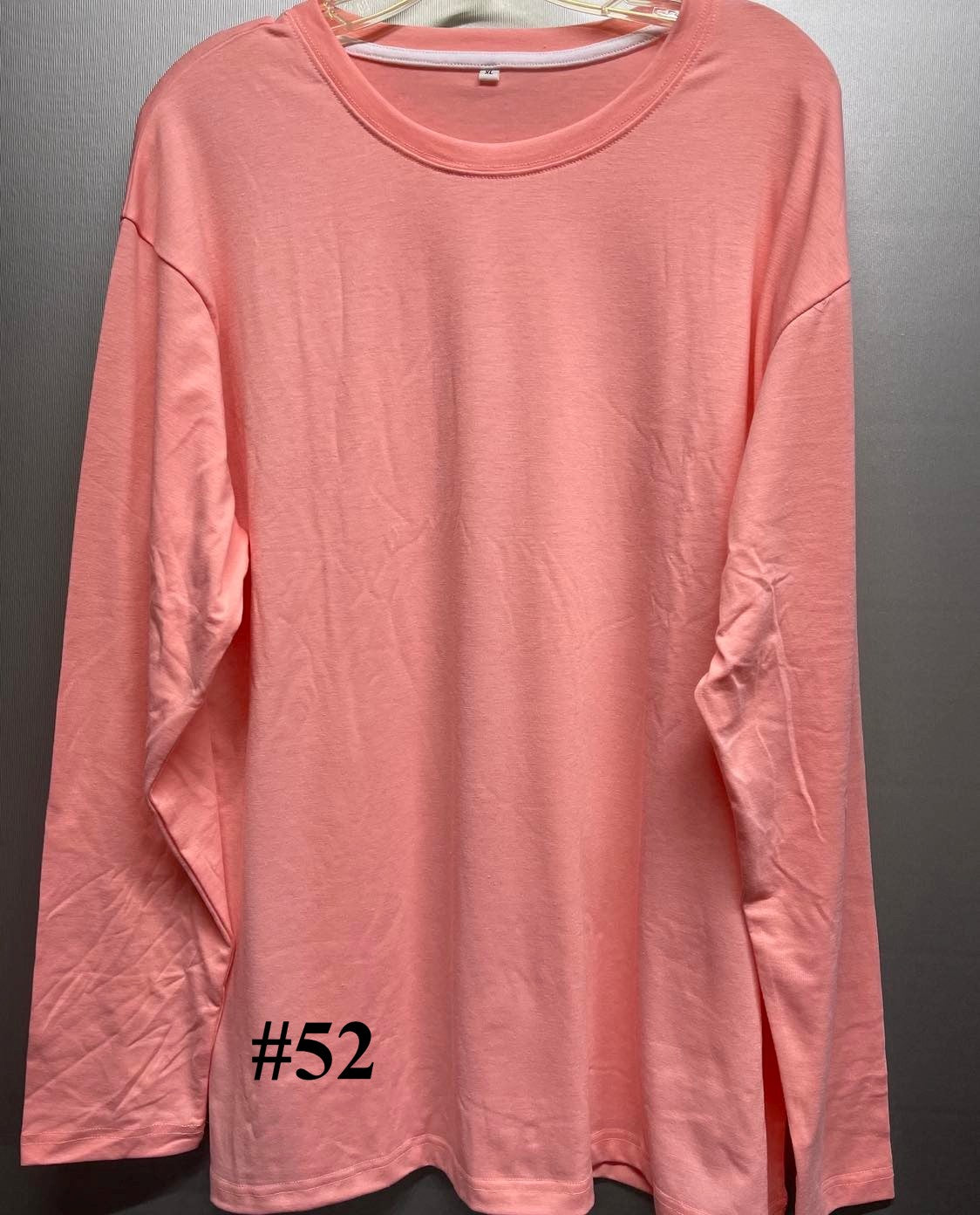 Apparel Adult /Long Sleeve True To SIZE Colored T-Shirt