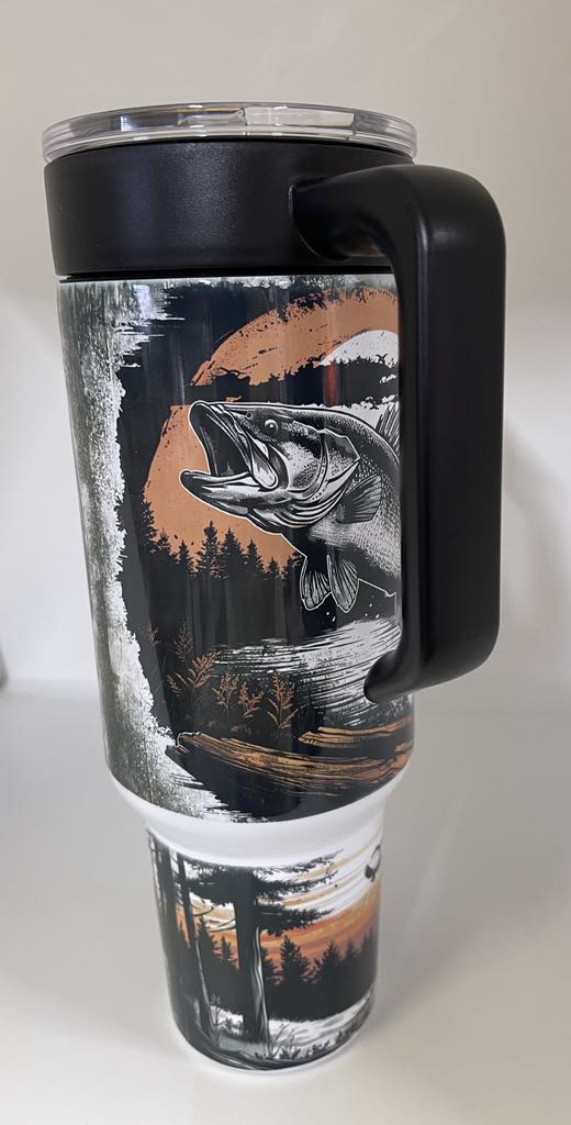 40oz Blank Tumbler with removeable handle