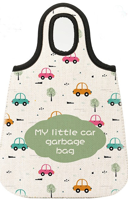 Linen  Sublimation Blanks Small Car Garbage Bag