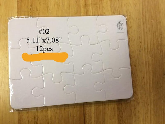 Sublimation Puzzle 12 pieces 5"x7"