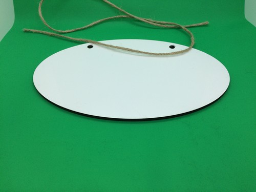Sublimation wooden mdf Oval door Hanger 6x10