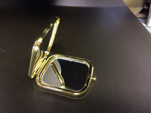 Compact Mirror (Rectangle) Golden gold