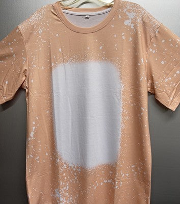Apparel/Adult Faux Bleached solid color Short SLEEVE TRUE TO SIZE
