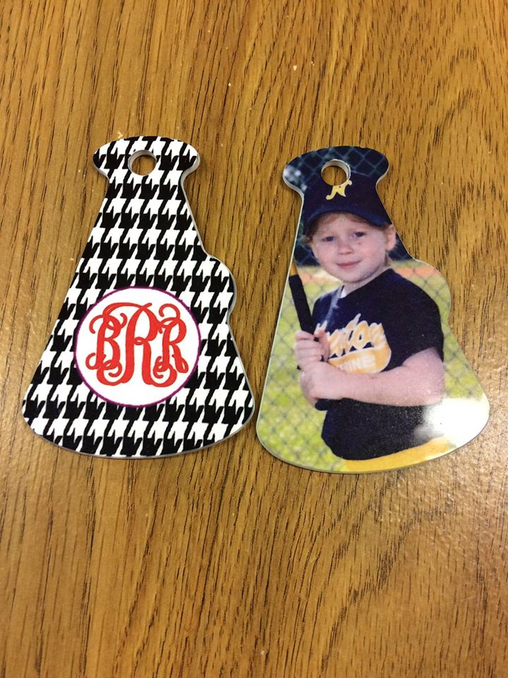 Key Chains/Bag Tags-Sublimation Blank FRP Bag Tag - 2.67" x 4" - Megaphone