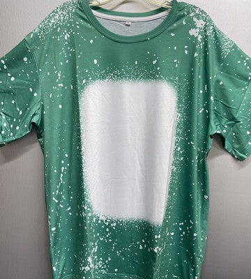Apparel/Adult Faux Bleached solid color Short SLEEVE TRUE TO SIZE