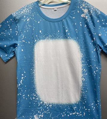 Apparel/Adult Faux Bleached solid color Short SLEEVE TRUE TO SIZE