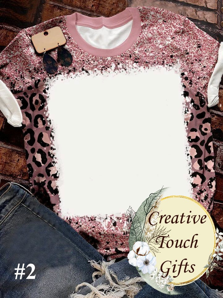 #2 Apparel/ Adult Sublimation Faux Bleached TShirts