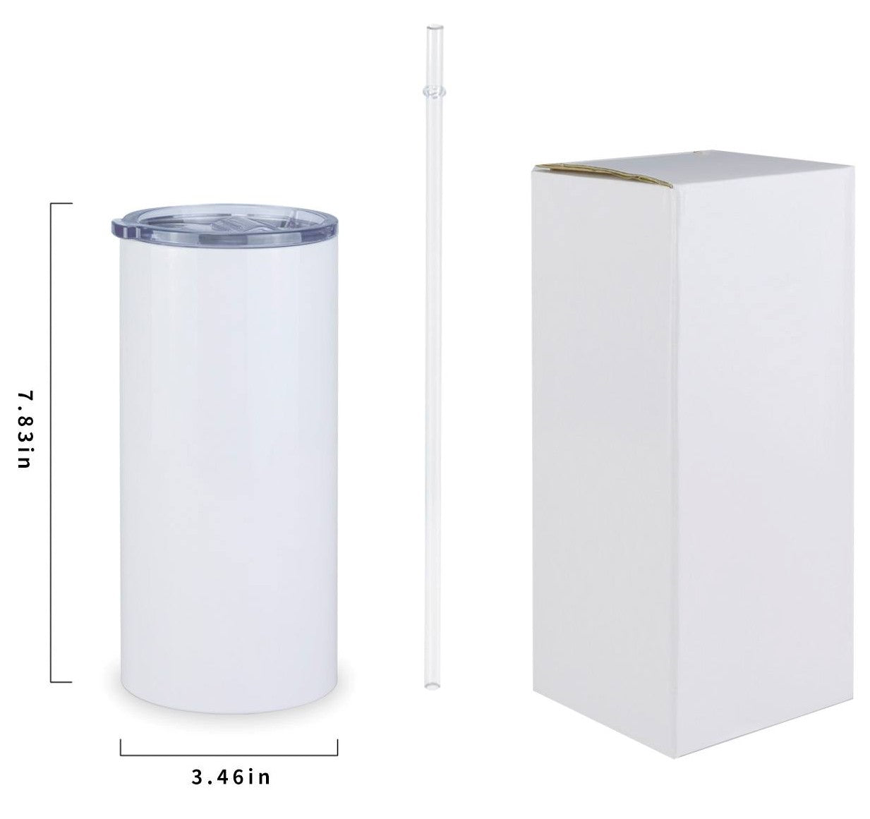 Tumblers/22oz Sublimation fatty straight tumbler comes with shrink wrap