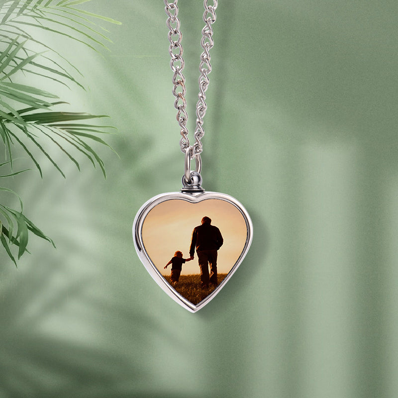 Jewerly/Sublimation Heart Memory Urn Necklace /Heart Cremation Pendants Necklace