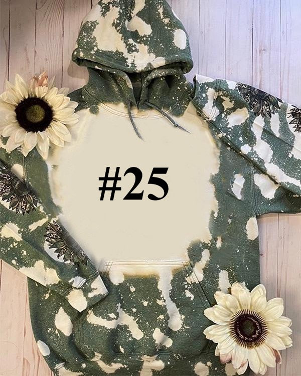 Adult Sublimation Bleached Design Hoodies