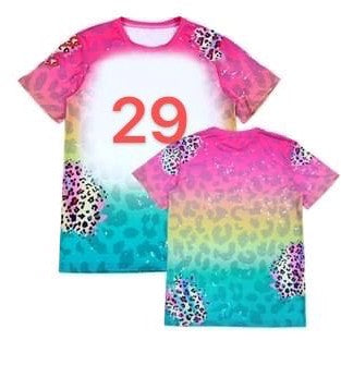 #29 Apparel/ Kids/Adult Sublimation Faux Bleached TShirts