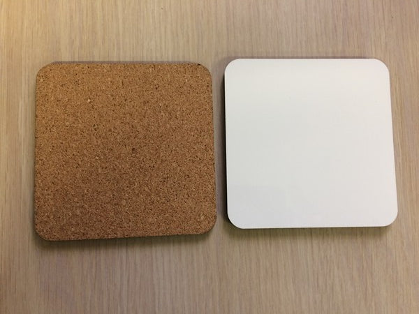 Coasters-Sublimation Blank Hardboard Coaster - Not quite 4"Square priced as ea.