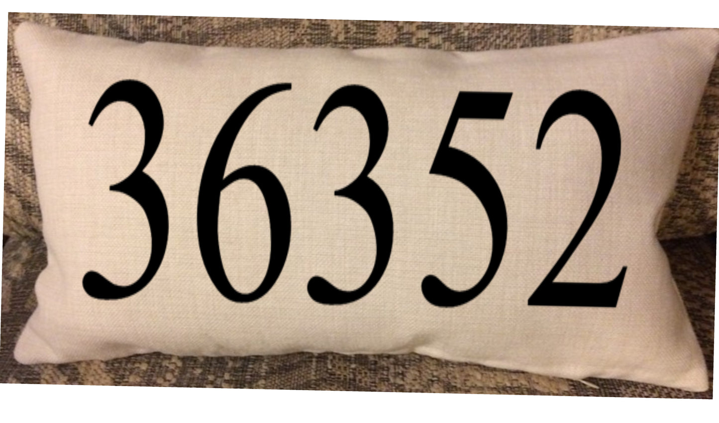 Pillow Cover 10" x 17" zip code/lumbar pillow case only