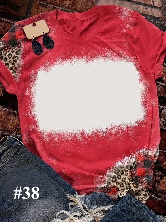#38 Apparel/ Adult Sublimation Faux Bleached TShirt