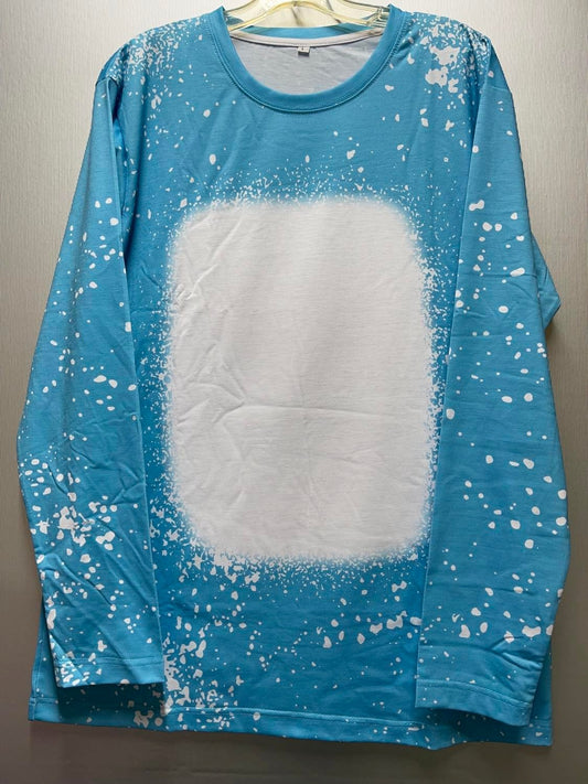 Apparel/ Kids/Adult Faux Bleached solid color LONG SLEEVE TRUE TO SIZE