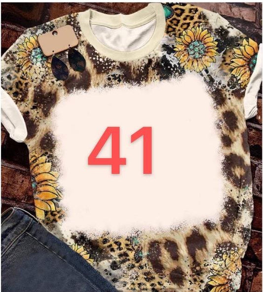 #41 Apparel/ Kids/Adult Sublimation Faux Bleached TShirts