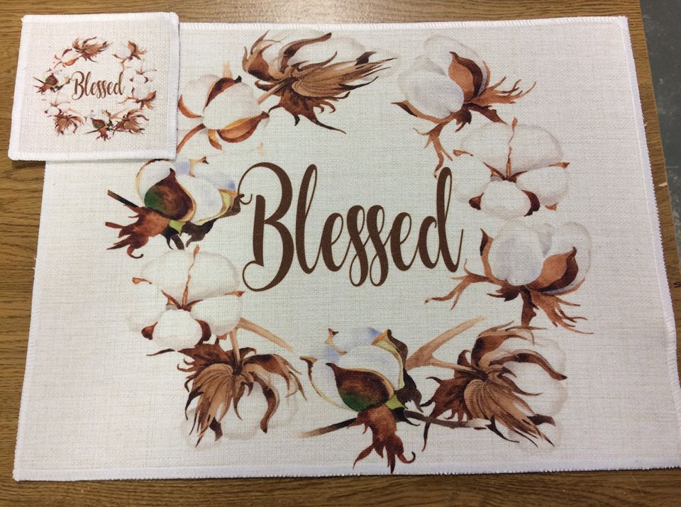 Kitchen-Linen Blank Placemat DB sided 12"x15.75"