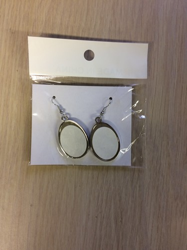 Jewelry/Ear Rings Double Sided Oval