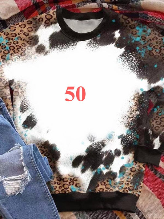 ADULT SWEATSHIRTS Bleached Design Sweatshirts #50