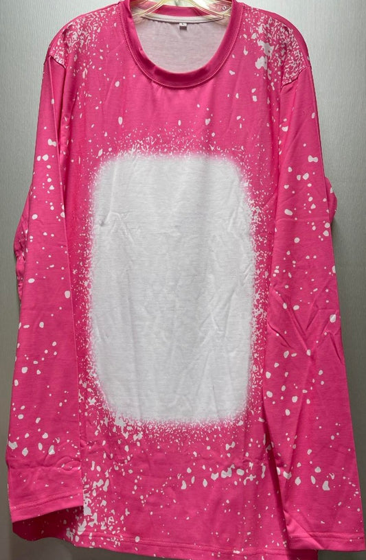 Apparel/ Kids/Adult Faux Bleached solid color LONG SLEEVE TRUE TO SIZE