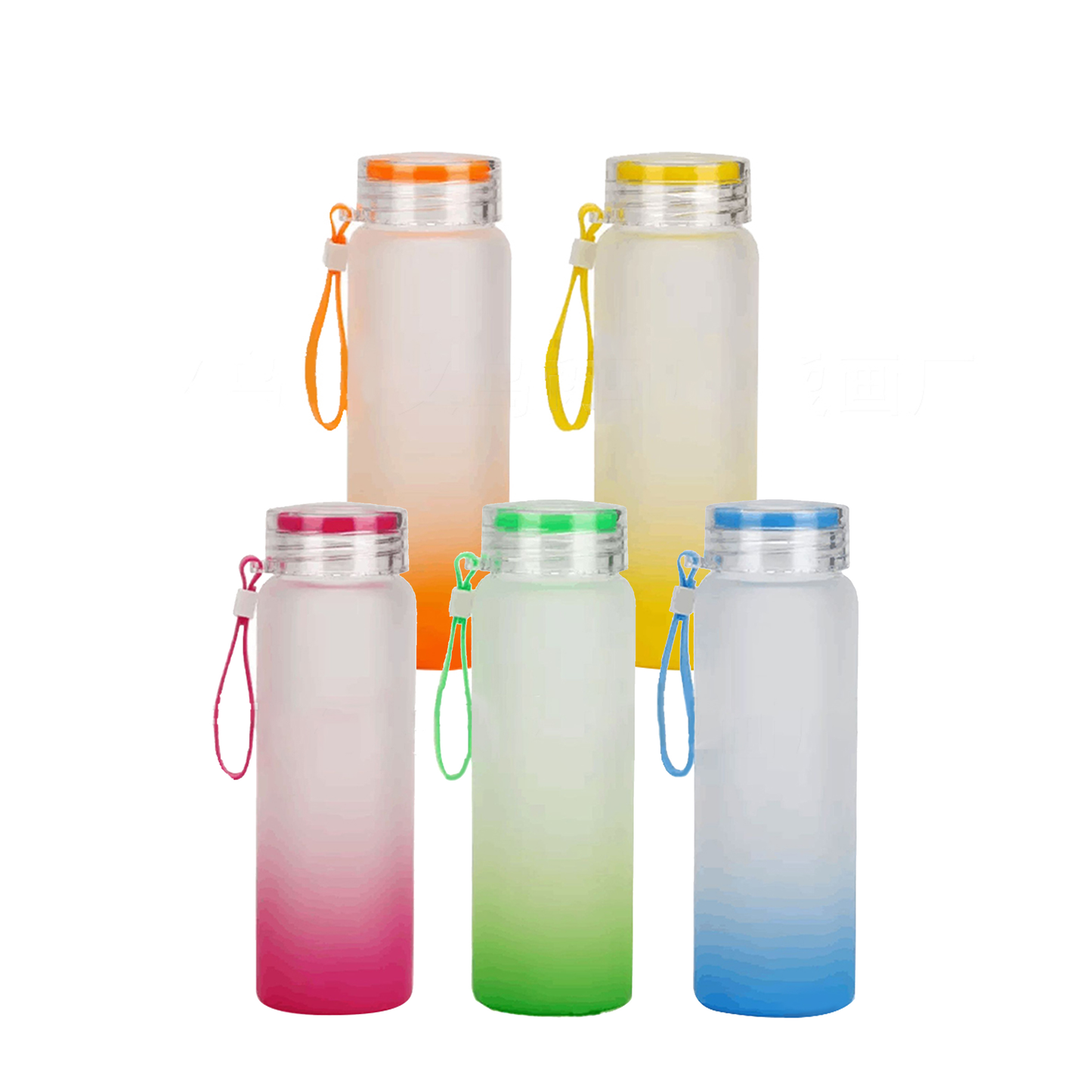 Drink Ware/Glass 17oz(FROSTED) gradient With twist top