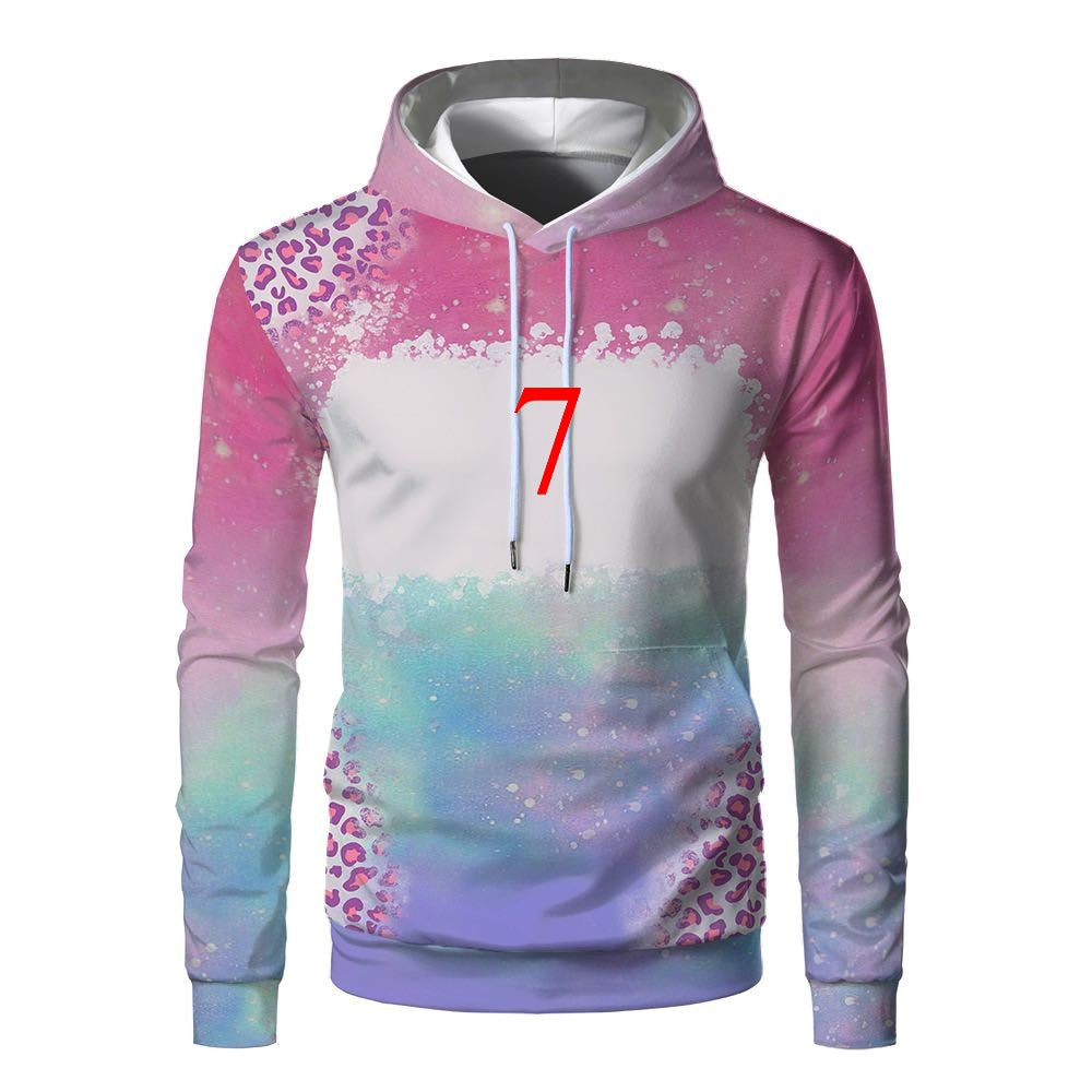 Apparel/ Adult Sublimation Faux Bleached Hoodies and Kids