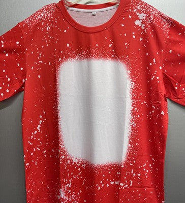 Apparel/Adult Faux Bleached solid color Short SLEEVE TRUE TO SIZE