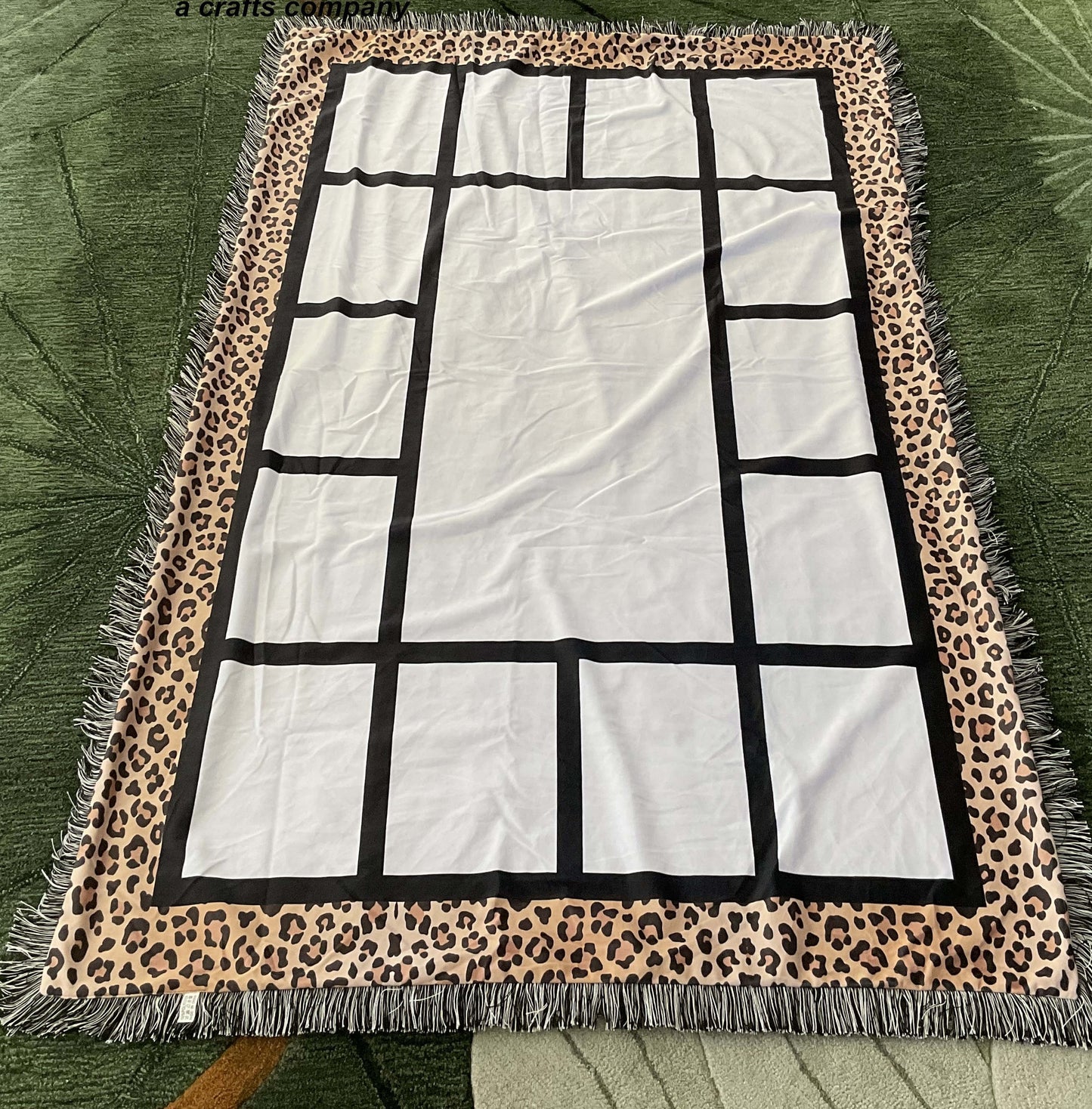 Photo Blank/15 Panel Sublimation Photo Blanket (LEOPARD)