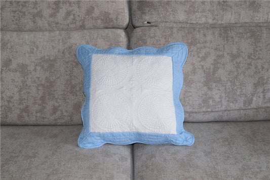Heirloom Square Pillow Case Monogrammed Quilted Pillow Cover