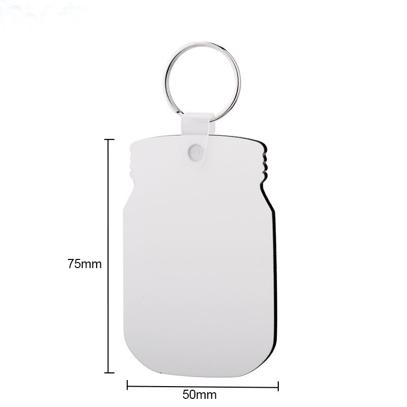 Key Chain MDF Jar Db sided