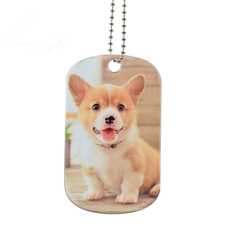 Stainless Steel Dog Tag White