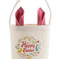 Sublimation Linen Easter Basket With Colored Ears Pink Ears