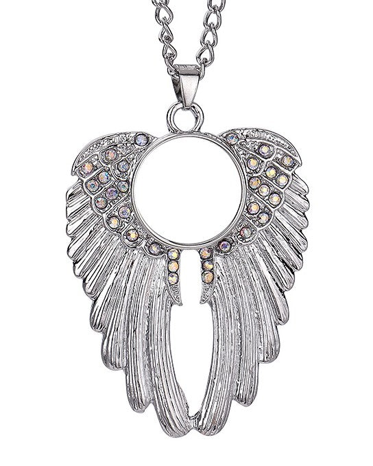 Jewerly/ Snap Necklace Angel Wing