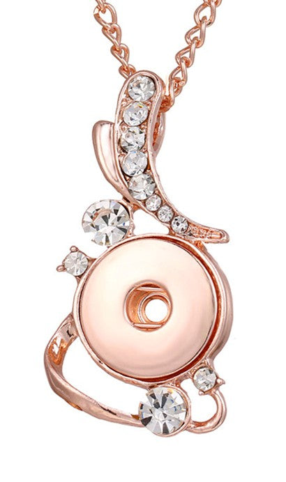Jewerly/ Snap Rose Gold Necklace