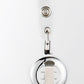 Sublimation Blank Metal Telescopic badge reel Buckle with Back Clip