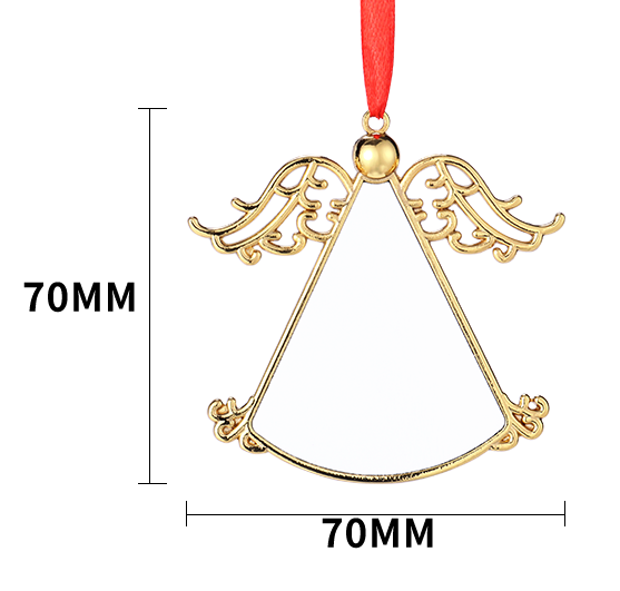 Ornament/ Metal Angel Wing Christmas Ornaments (Gold) (Silver)