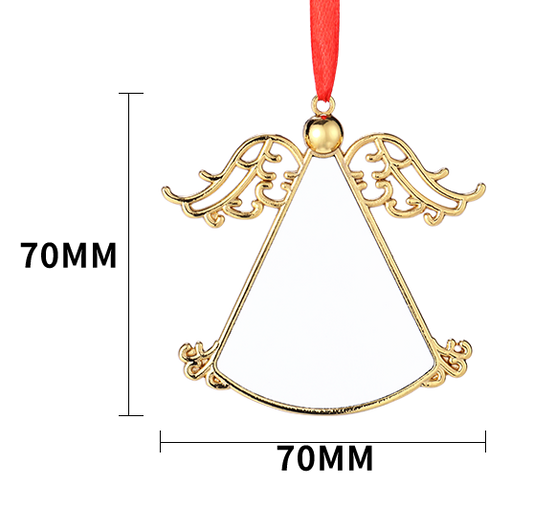 Ornament/ Metal Angel Wing Christmas Ornaments (Gold) (Silver)