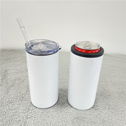 Drink ware/12 oz Can Cooler/with 2 Lids