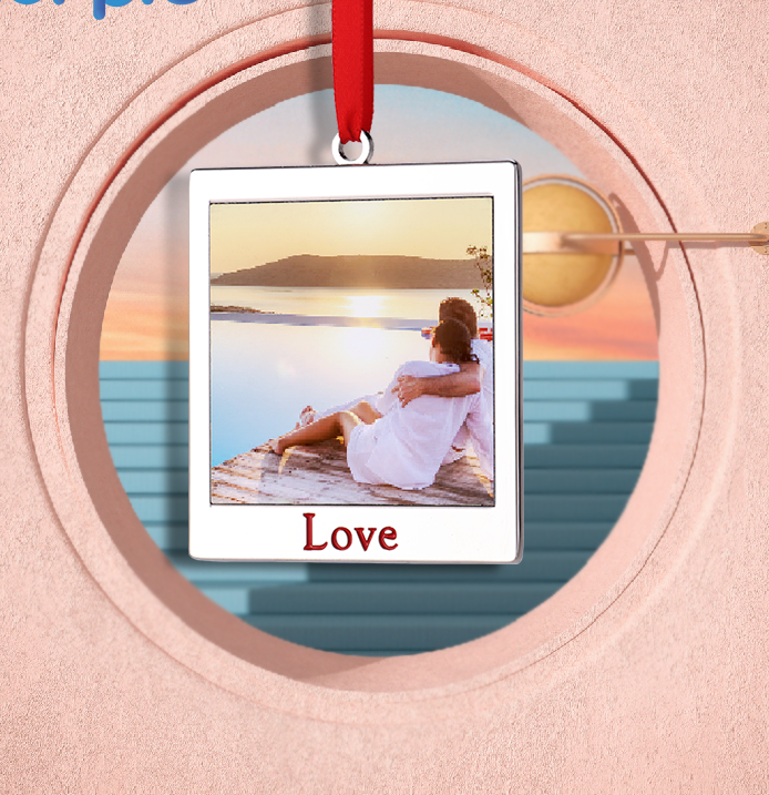 Ornament/ Metal Craft Christmas Tree Ornaments (Love)
