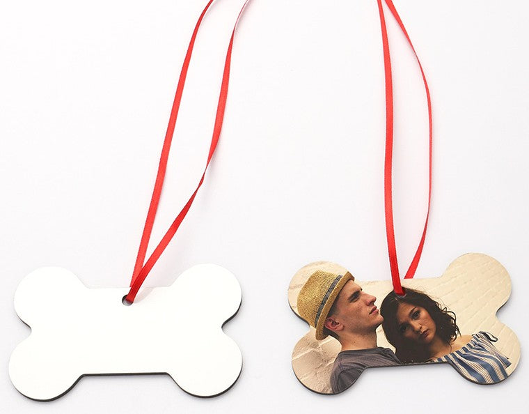 Ornament/ MDF Double-sided Bone Christmas Ornaments