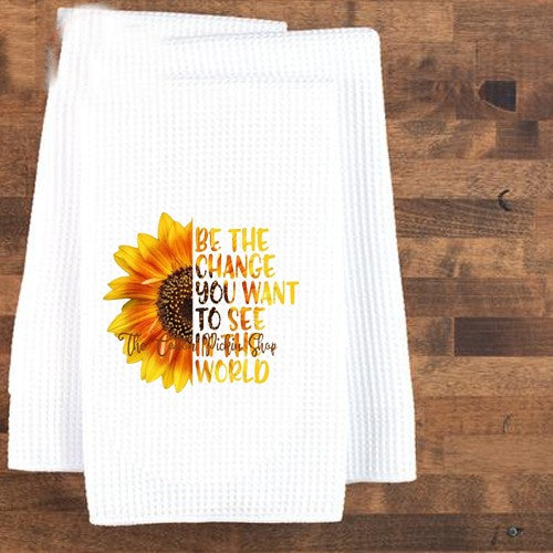 Kitchen/Bright White (BLANK) Waffle Weave Hand Towel  16"x24"