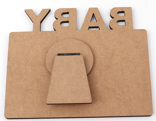 MDF Wood Photo Frame 7"x5.90" Baby