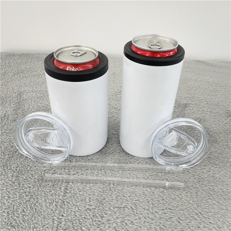 Drink ware/12 oz Can Cooler/with 2 Lids