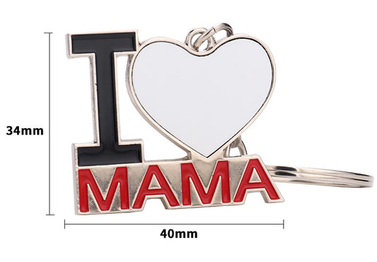 I love Mama Keychain