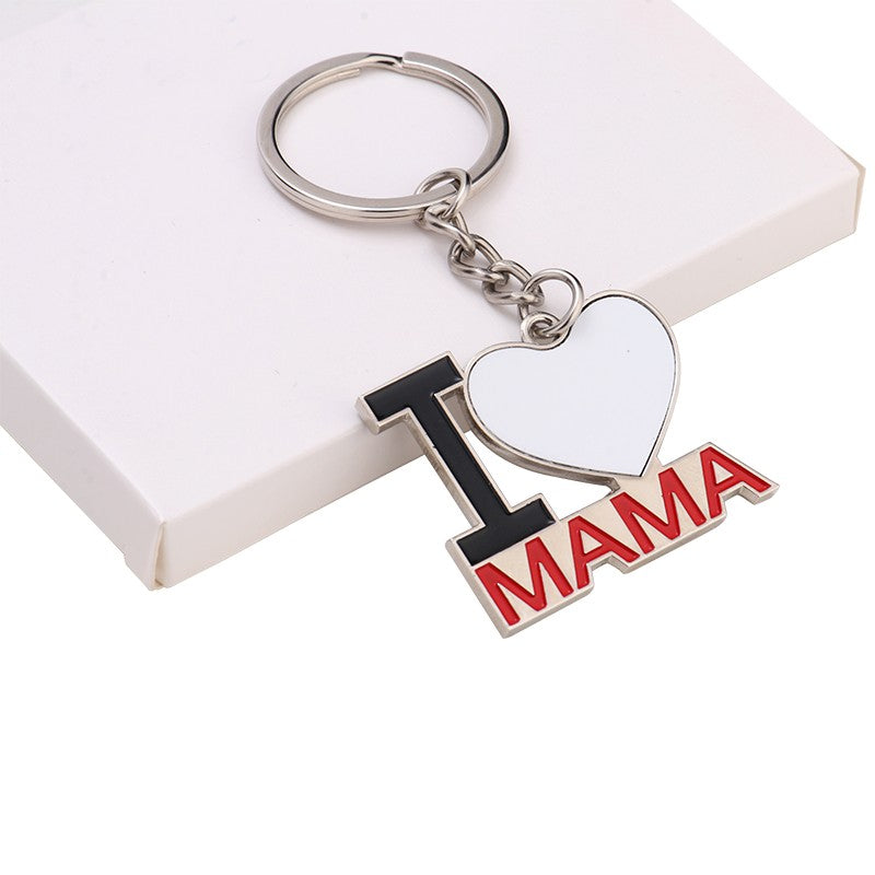 I love Mama Keychain