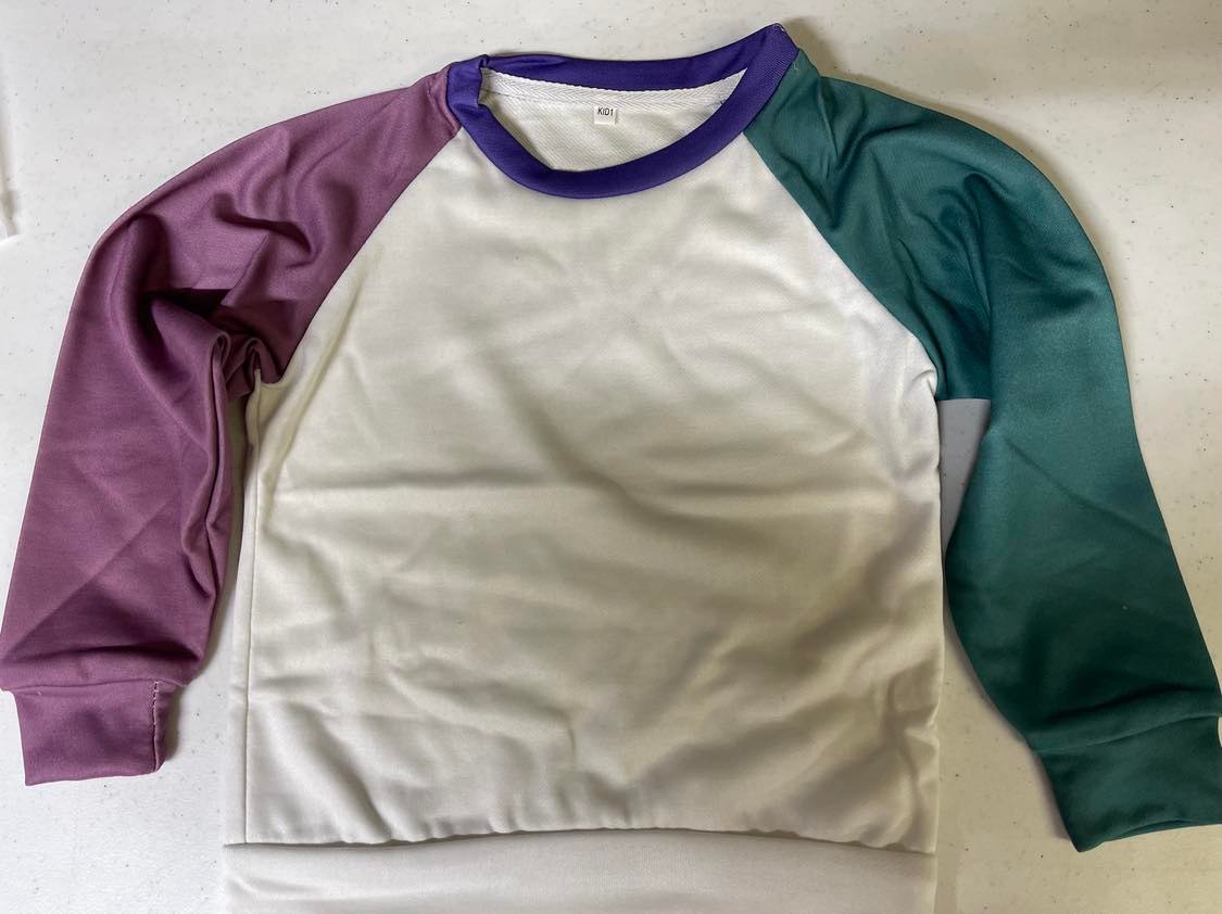 ADULT SWEATSHIRTS Bleached Colored sleeves