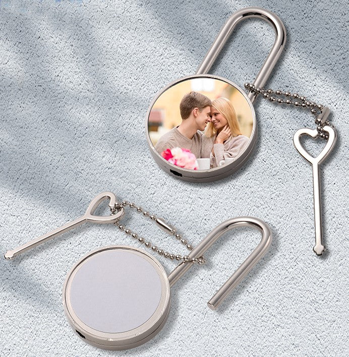 Jewelry/Valentines day gift Fashion Blank DIY Round Shape Key/ Lock