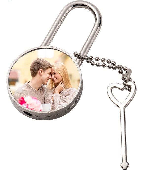 Jewelry/Valentines day gift Fashion Blank DIY Round Shape Key/ Lock